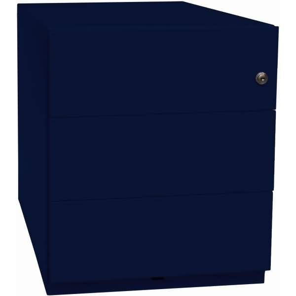 Rollcontainer Note NWA Stahl 3x Materialschub HxBxT 495x420x565mm oxfordblau-1