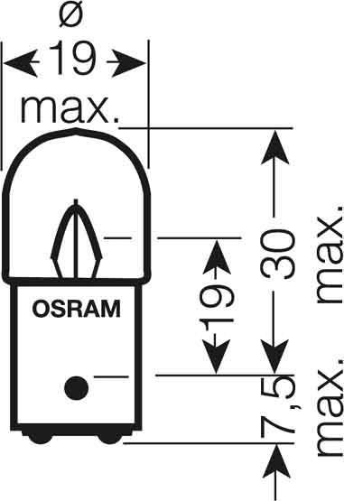 10 Stk. Osram Kugellampe 5626 BA15d-1