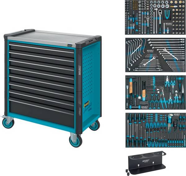 Werkstattwagen 179NXL-8/317, H1020xB559xT518mm, Hazet-blau, Anz. WKZ: 317, HAZET