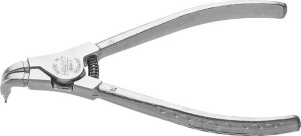Zange, 1846D-0, L.139mm, Spitze Stahlgrau, f.Außensicherungen 90grad abgewinkelt