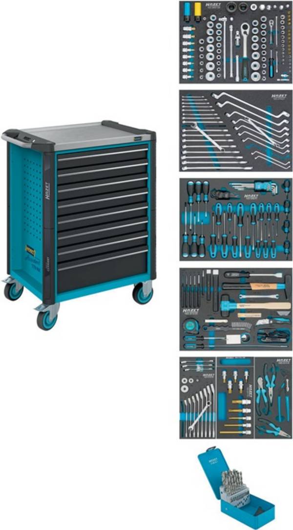 Werkstattwagen 179NX-8/252 H1020xB518xT786mm m.252 Werkz.Anz.Schubl.xH 8?x 81mm
