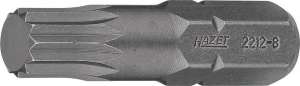 Bit 2212-8 ∙ Sechskant massiv 8 (5/16 Zoll) ∙ Innen Vielzahn Profil XZN ∙ M8