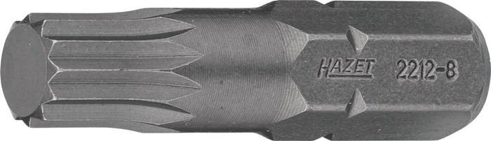 Bit 2212-8 ∙ Sechskant massiv 8 (5/16 Zoll) ∙ Innen Vielzahn Profil XZN ∙ M8-0