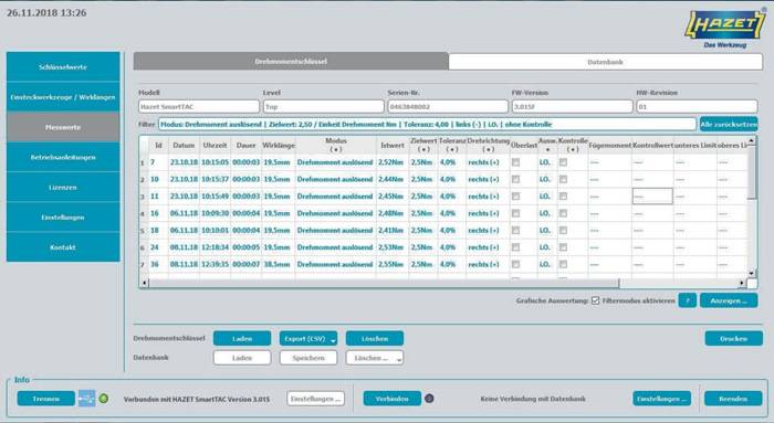 SmartTAC-Tool, 7910-STAC, Programmierung und Auswertung-2