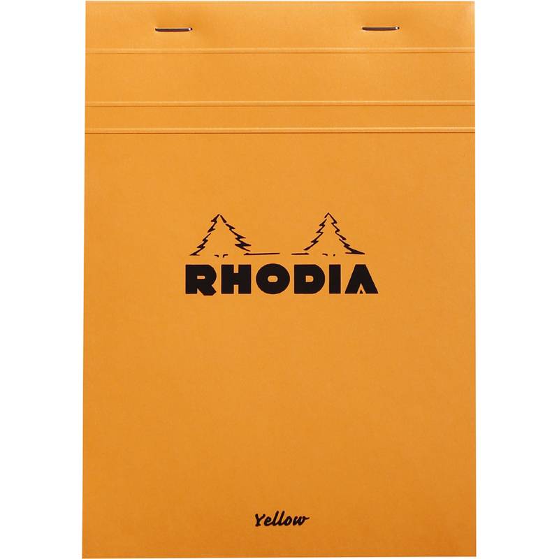 RHODIA Notizblock No. 16 Yellow, DIN A5, kariert, orange-0