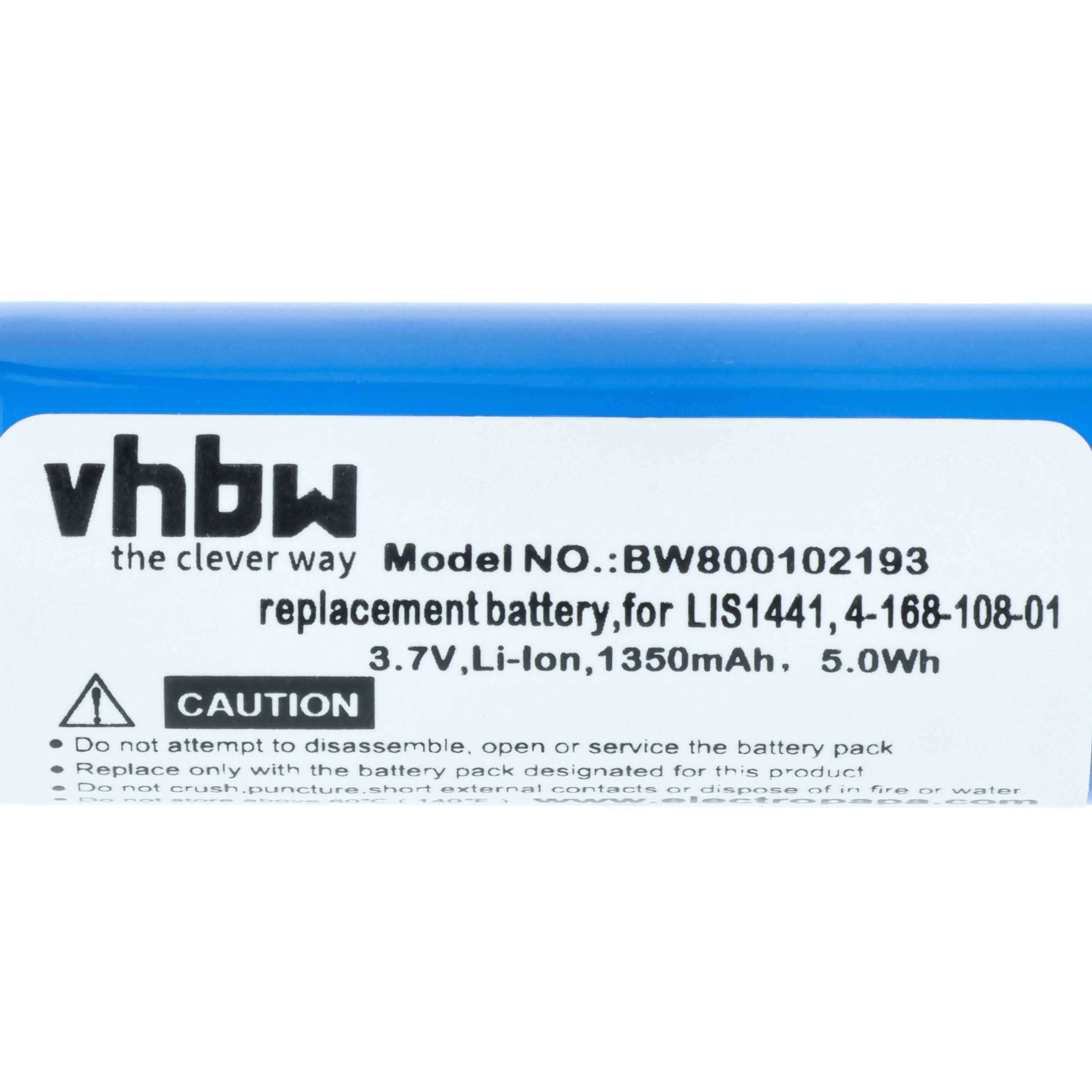 vhbw Akku Ersatz für Sony LIS1651 | 4-168-108-01, 4-195-094-02, LIP1450, LIS1441 für Gamepad Controller (1350 mAh, 3,7 V-3