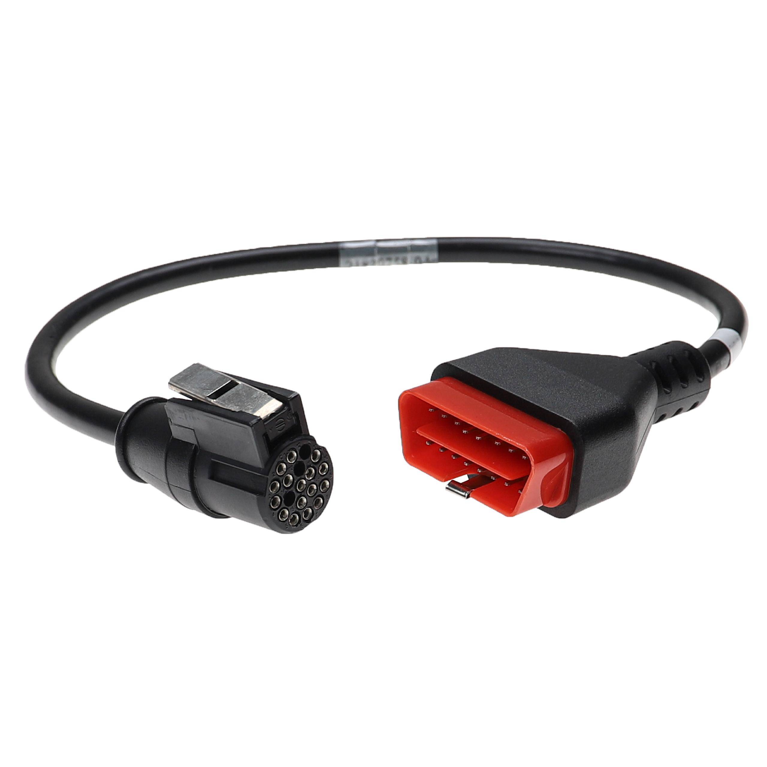 vhbw OBD Adapter 19-polig auf OBD2 16-polig Buchse kompatibel mit Renault | Auto - KFZ - 18 cm-2