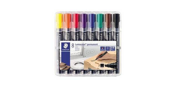 STAEDTLER Permanentmaker Lumocolor 350 WP8 2-5mm sortiert 8 St./Pack.