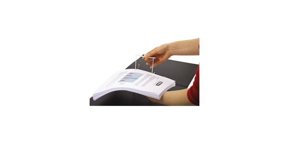 Bankers Box Abheftbügel 00895 zweiteilig weiß 100 St./Pack.-1