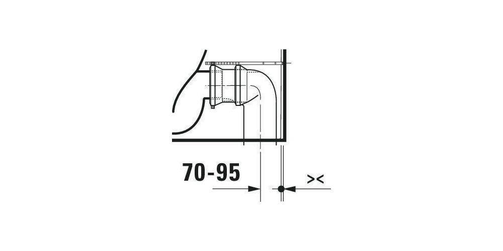 Duravit Stand-WC-Kombi ME by Starck tief rimless 370x650mm-3