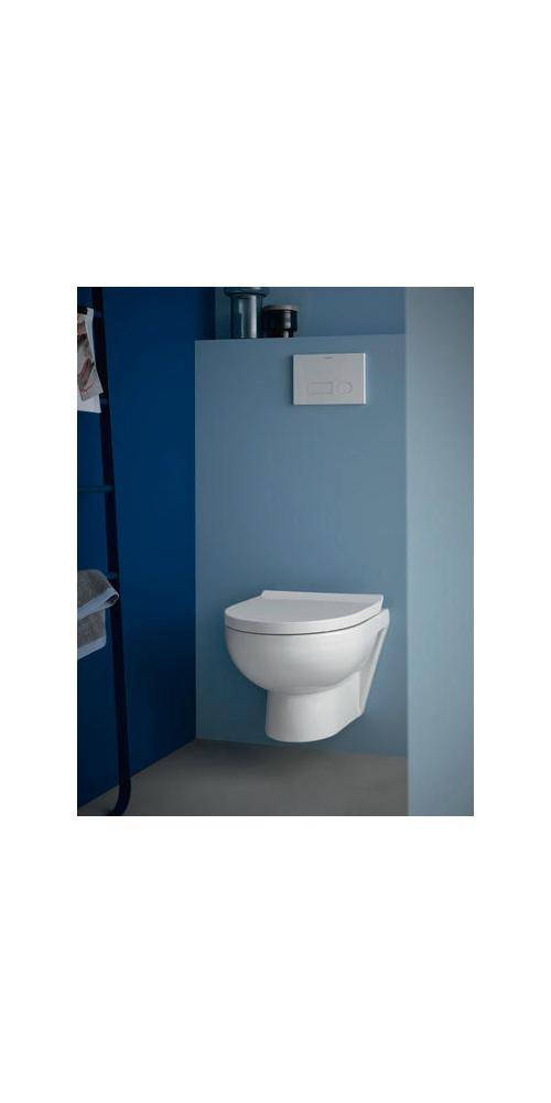 Duravit WC-Set, Duravit No.1, randlos, weiß, inkl. WC-Sitz mit Absenkautomatik, 1 Stk.-1