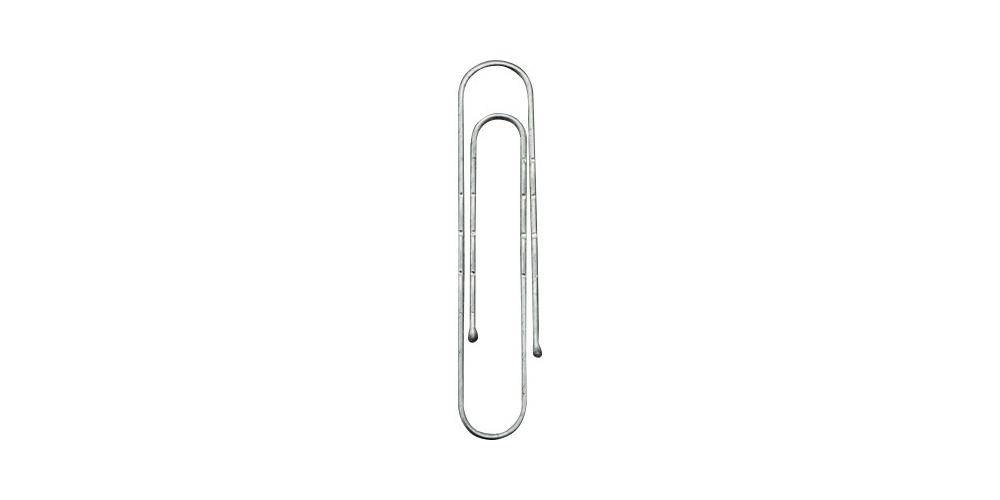 NORICA ® Büroklammer gewellt rund mit Kugelenden 50mm Metall verzinkt-0