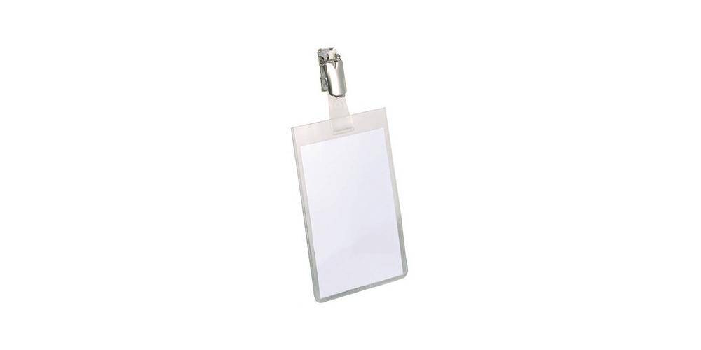 Namensschild 90x60mm transparent 25 St./Pack. - Artikel: 132001503-0