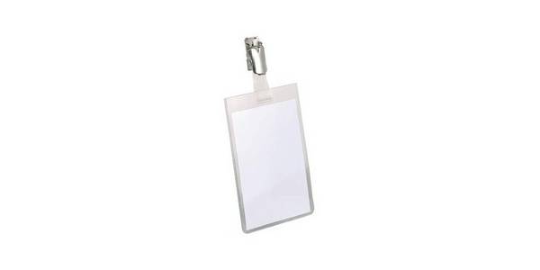 Namensschild 90x60mm transparent 25 St./Pack. - Artikel: 132001503