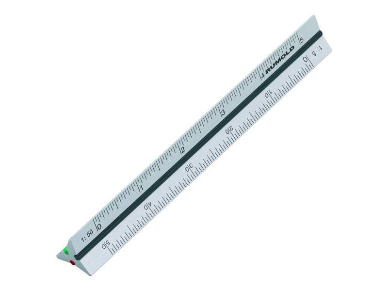 RUMOLD Dreikantlineal 30 cm