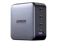 Ugreen - Netzteil - 100 Watt - 5 A - PD 3.0, QC 4+ - 4 Ausgabeanschlussstellen (USB, 3 x USB-C)-1