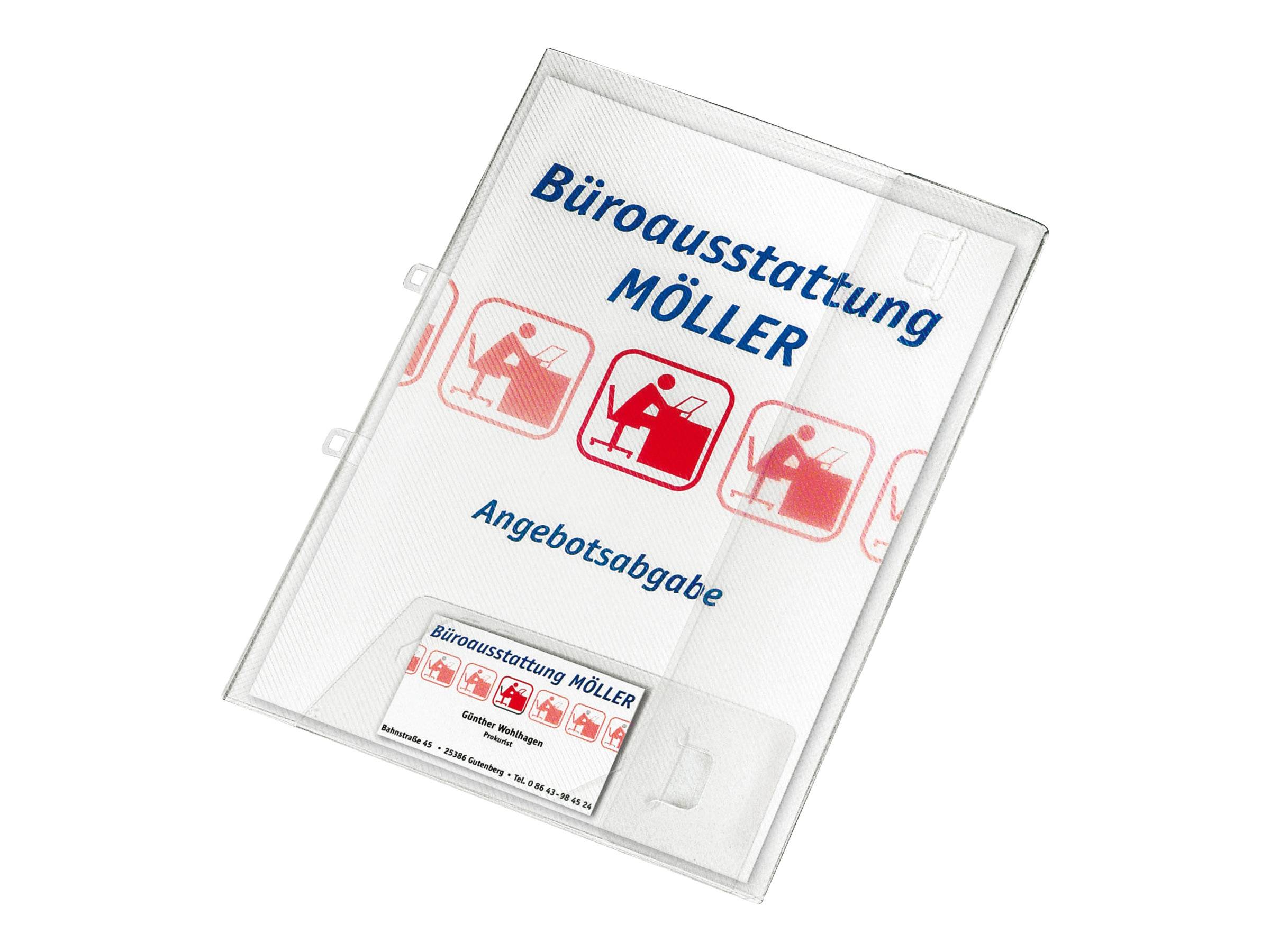VELOFLEX Crystal - Mappe mit 2 Klappen - für A4-0
