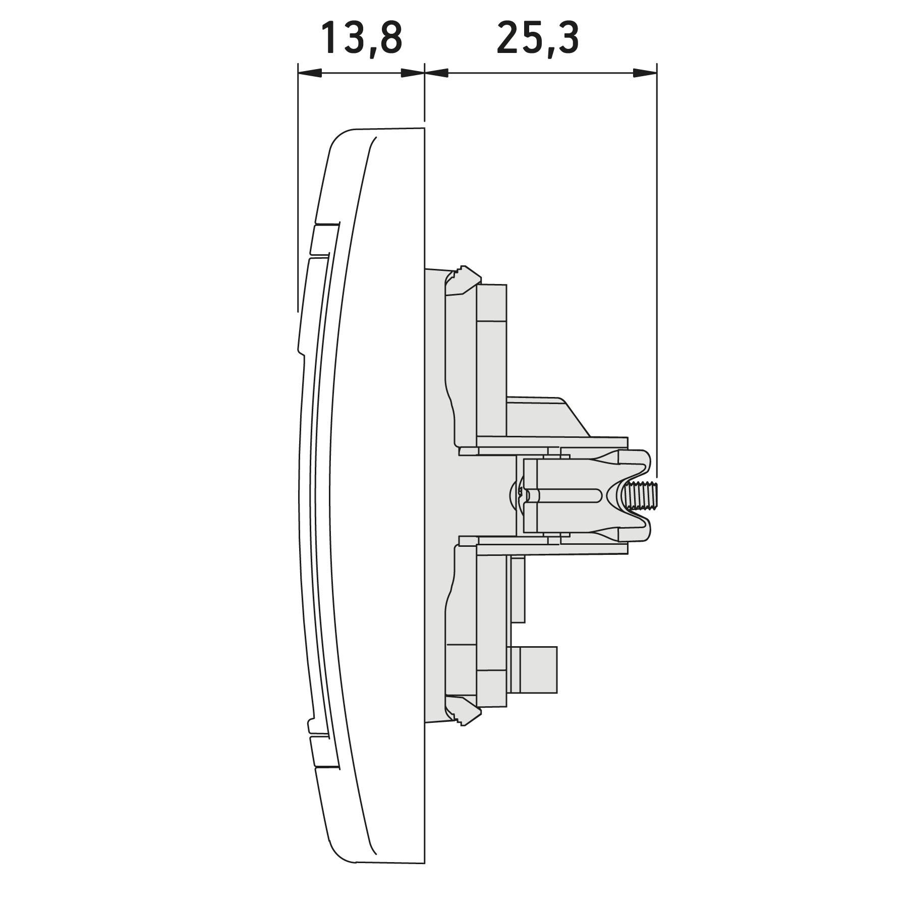 PRESTIGE-Line TV Antennenedose 1-fach M-Anschluss Schwarz Soft Touch-4