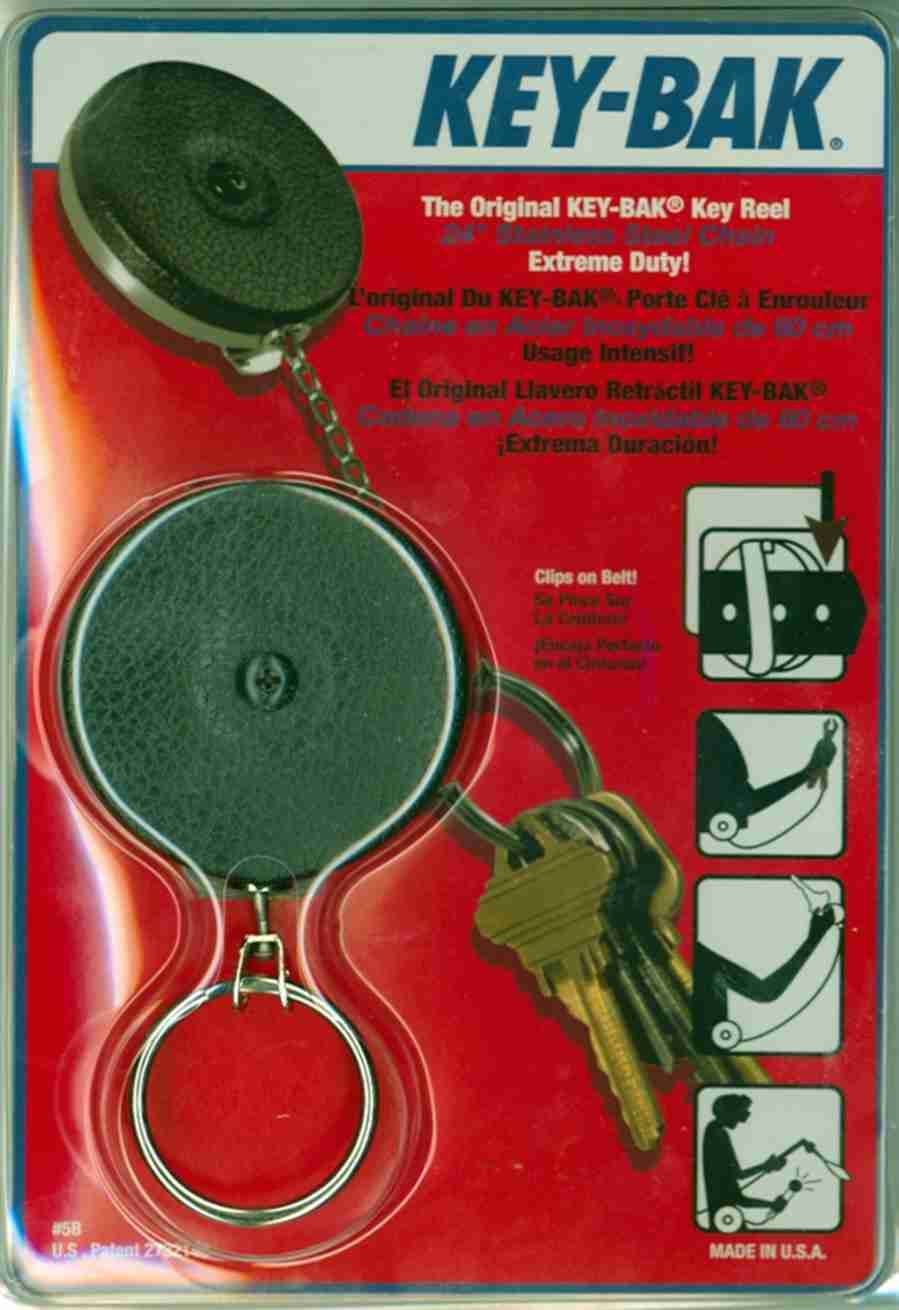 KEY-BAK mit Feder-Clip aus Edelstahl-0