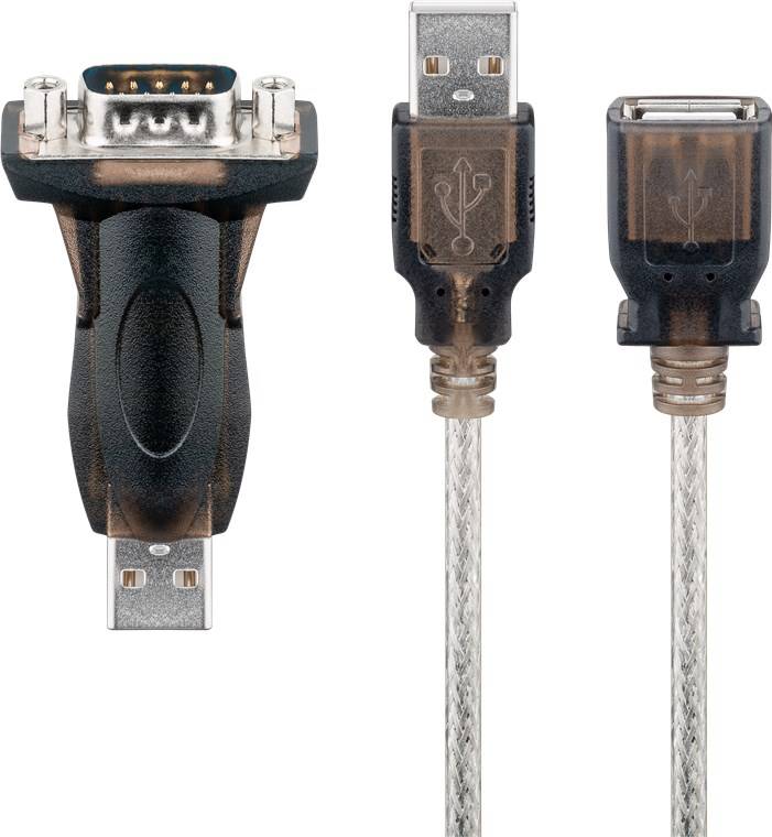 95436 - Transparent - 1,5 m - USB Typ-A - RS-232 - Männlich - Männlich-0