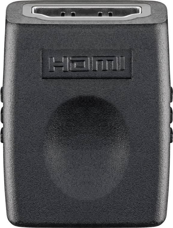Goobay HDMI™-Adapter (Kupplung), vernickelt HDMI™-Buchse (Typ A) > HDMI™-Buchse (Typ A) Schwarz-0
