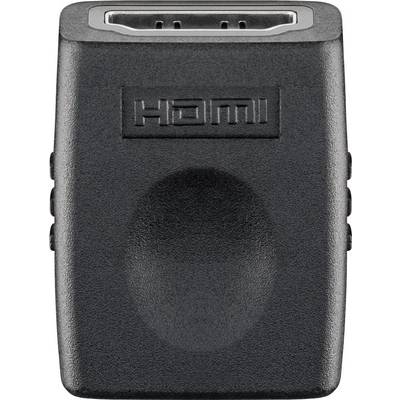Goobay HDMI™-Adapter (Kupplung), vernickelt HDMI™-Buchse (Typ A) > HDMI™-Buchse (Typ A) Schwarz-0