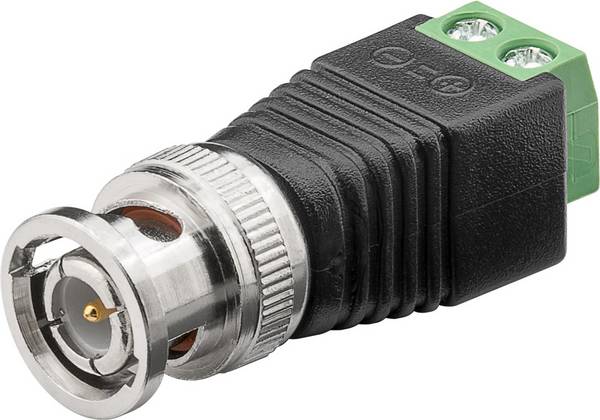 Goobay Terminal Block 2-pin > BNC-Stecker mit Schraubbefestigung