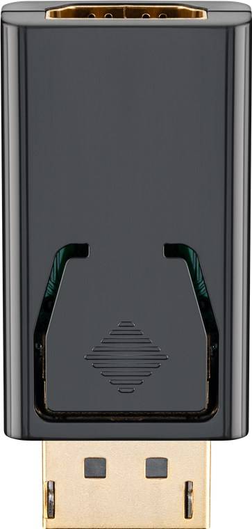 Goobay DisplayPort auf HDMI™-Adapter 1.1, vergoldet DisplayPort-Stecker > HDMI™-Buchse (Typ A) Schwarz-0