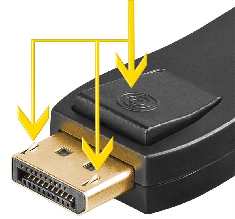 Goobay DisplayPort auf HDMI™-Adapter 1.1, vergoldet DisplayPort-Stecker > HDMI™-Buchse (Typ A) Schwarz-3
