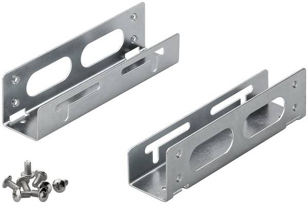Goobay 3,5" Festplatten-Einbaurahmen auf 5,25" - 1-fach zum Einbau von einer HDD- / SSD-Festplatte