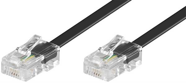 Goobay ISDN-Modularanschlusskabel Kupferkaschierter Aluminiumleiter (CCA), RJ45-Stecker (8P4C) > RJ45-Stecker (8P4C) 3 m