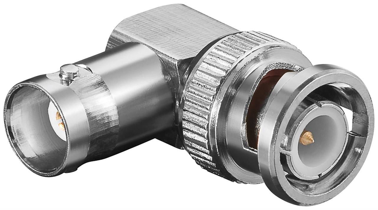 Goobay BNC-Winkelstecker > Kupplung mit vergoldeten Kontakten-0