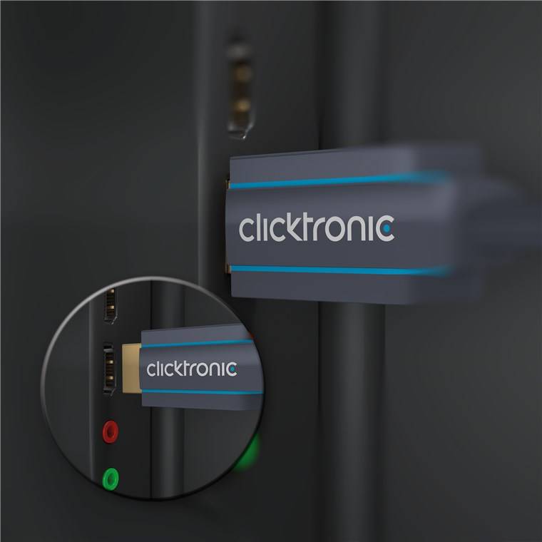 Clicktronic USB-C™-auf-HDMI™-Adapterkabel Premium-Kabel | USB-C™-Stecker HDMI™-Stecker | 2,0 m | 4K @ 60 Hz 2 m-1
