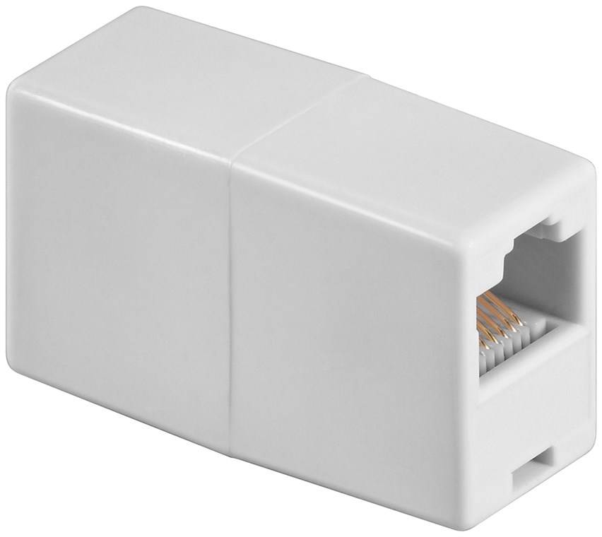 Goobay ISDN-Adapter RJ45-Buchse (8P8C) > RJ45-Buchse (8P8C) Weiß-0