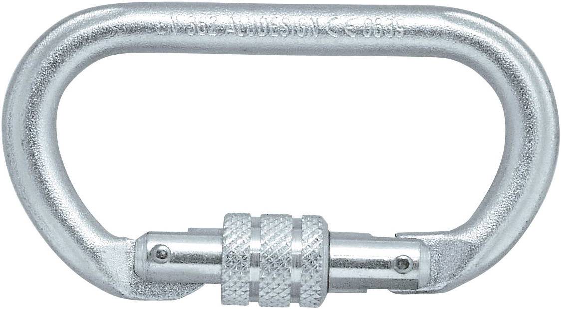 Karabiner,oval,m. Schraubsich.,Stahl,EN 362, 22 kNSKYLOTEC-0