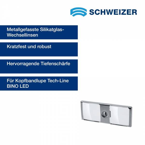 SCHWEIZER  Wechseloptik Tech-Line BINO LED 3,5 x 