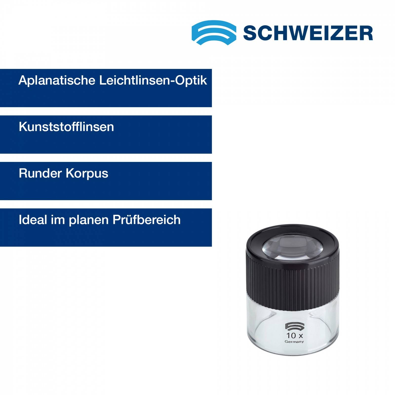 SCHWEIZER Standlupe Basic-Line 10 x / Ø 30 mm, aplanatisch-0