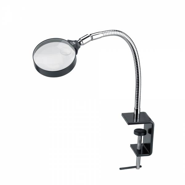 SCHWEIZER  Arbeitsstandlupe Tech-Line Bifo 2 x / 4 x; Ø 90 / Ø 22,8 mm, bifokal, aplanatisch, Tischklemme