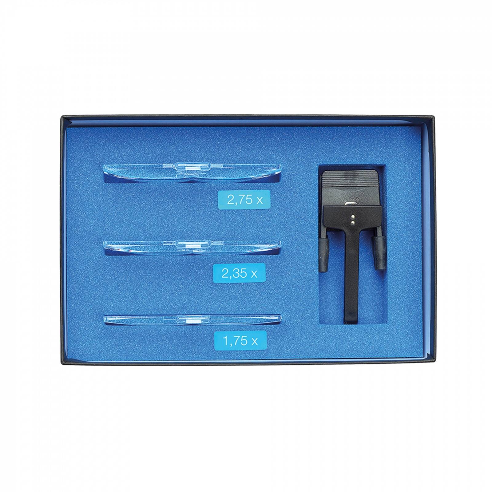 SCHWEIZER RIDO-CLIP Bo x alle Linsen 1,75 x, 2,35 x, 2,75 x-1