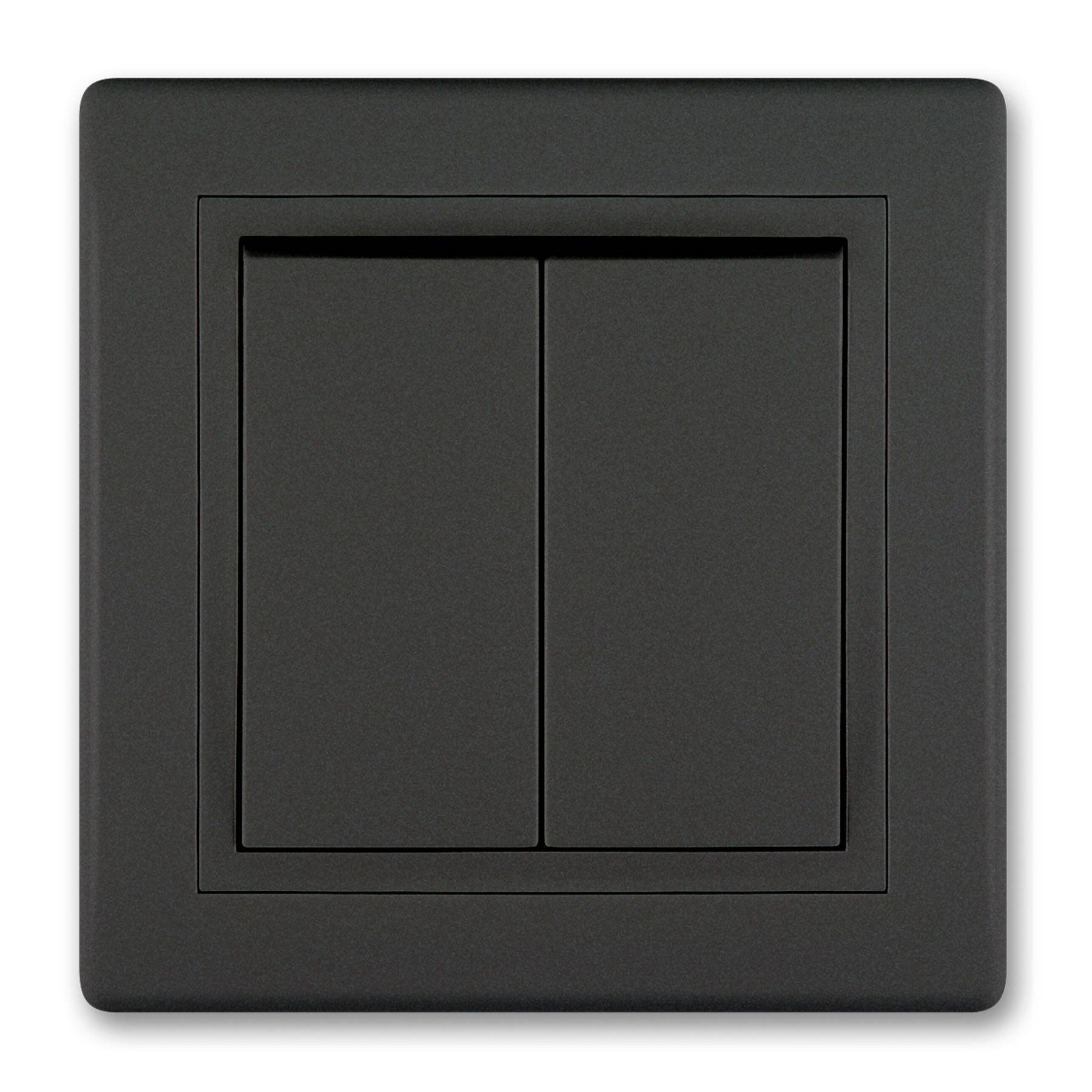 PRESTIGE-Line Serienschalter Schwarz Soft Touch-0