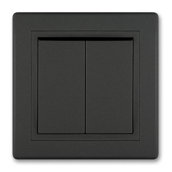 PRESTIGE-Line Serienschalter Schwarz Soft Touch