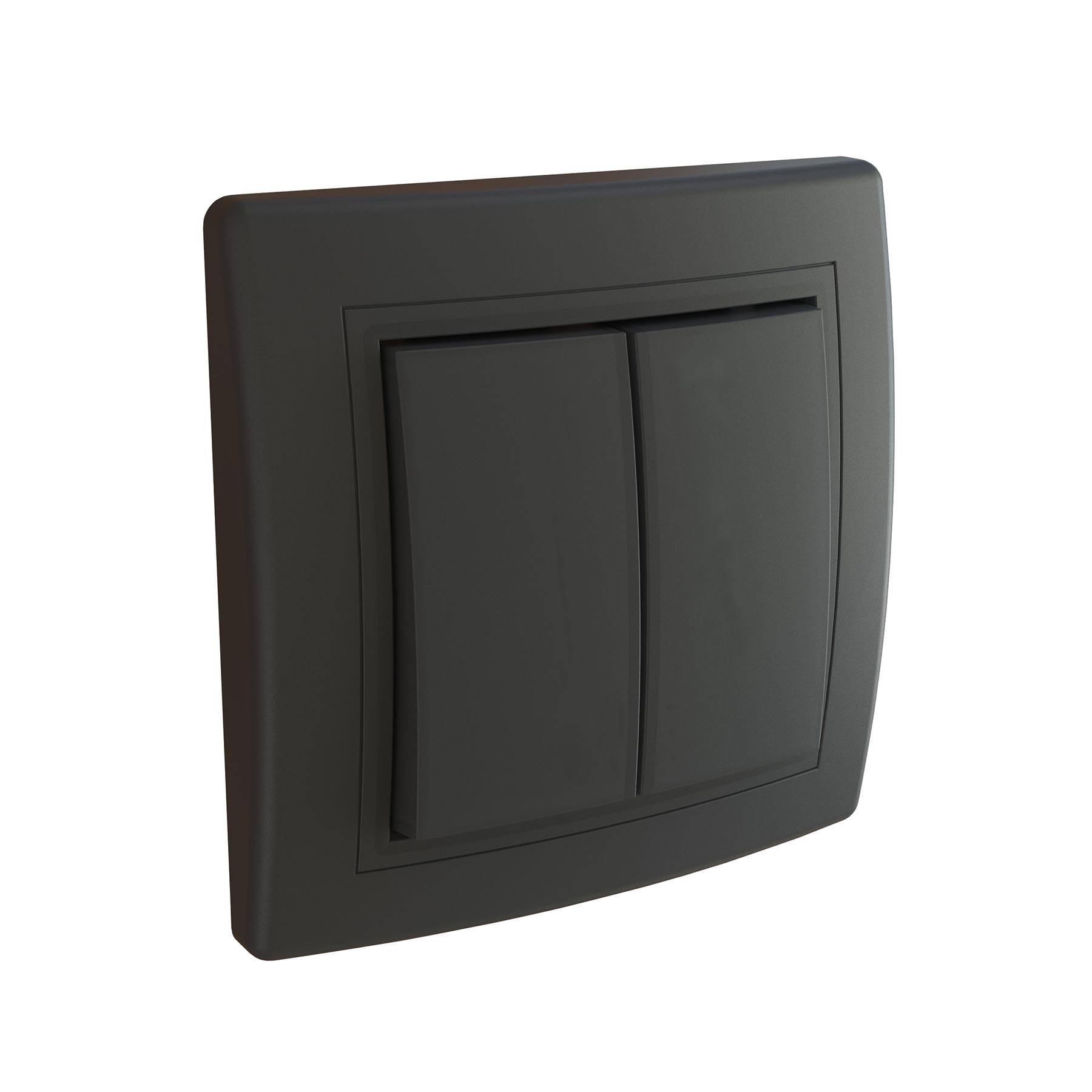 PRESTIGE-Line Serienschalter Schwarz Soft Touch-1