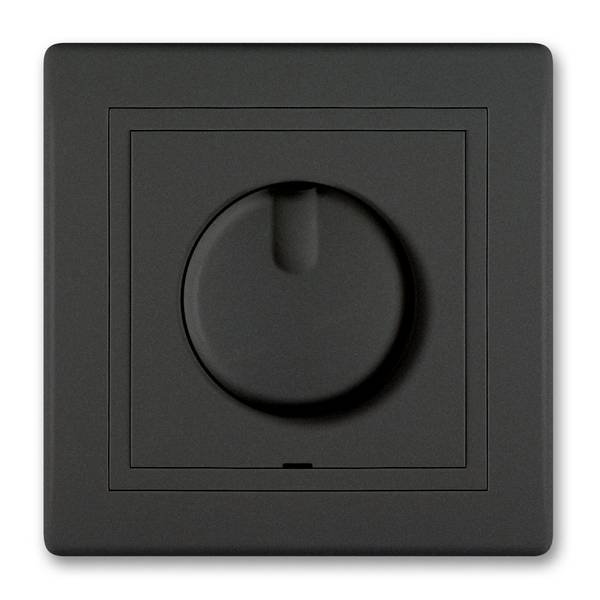 Unterputz-Universal LED Dimmer für Installationsdose Schwarz Soft Touch