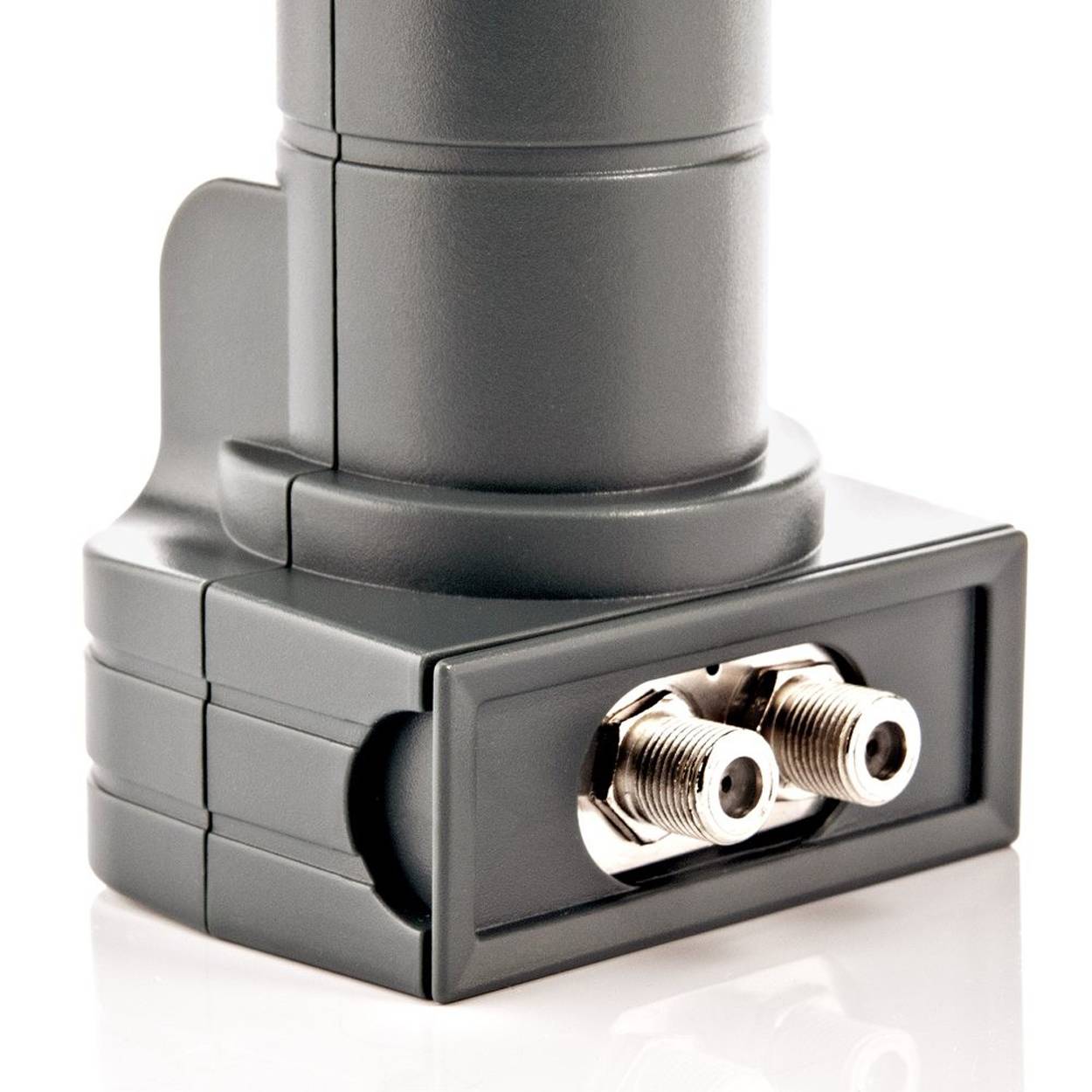 fuba DEK 217 Twin-LNB Teilnehmer-Anzahl: 2 Feedaufnahme: 40 mm Grau-3