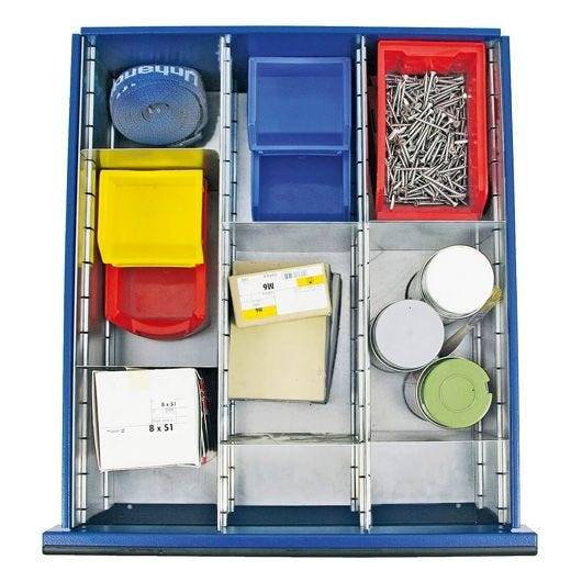 Stumpf Zubehör Einteilungs-Set, 9-teilig, für Schubladen 200mm, für T100/35, STS, ESTA, MovaFlex-0