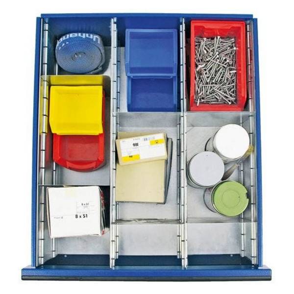 Stumpf Zubehör Einteilungs-Set, 9-teilig, für Schubladen 200mm, für T100/35, STS, ESTA, MovaFlex