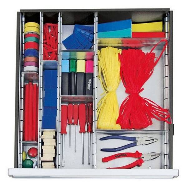 Stumpf Zubehör Einteilungs-Set, 12-teilig, für Schubladen 100mm, für T100/35, STS, ESTA, MovaFlex