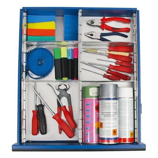 Stumpf Zubehör Einteilungs-Set, 6-teilig, für Schubladen 100mm, für T100/35, STS, ESTA, MovaFlex-0