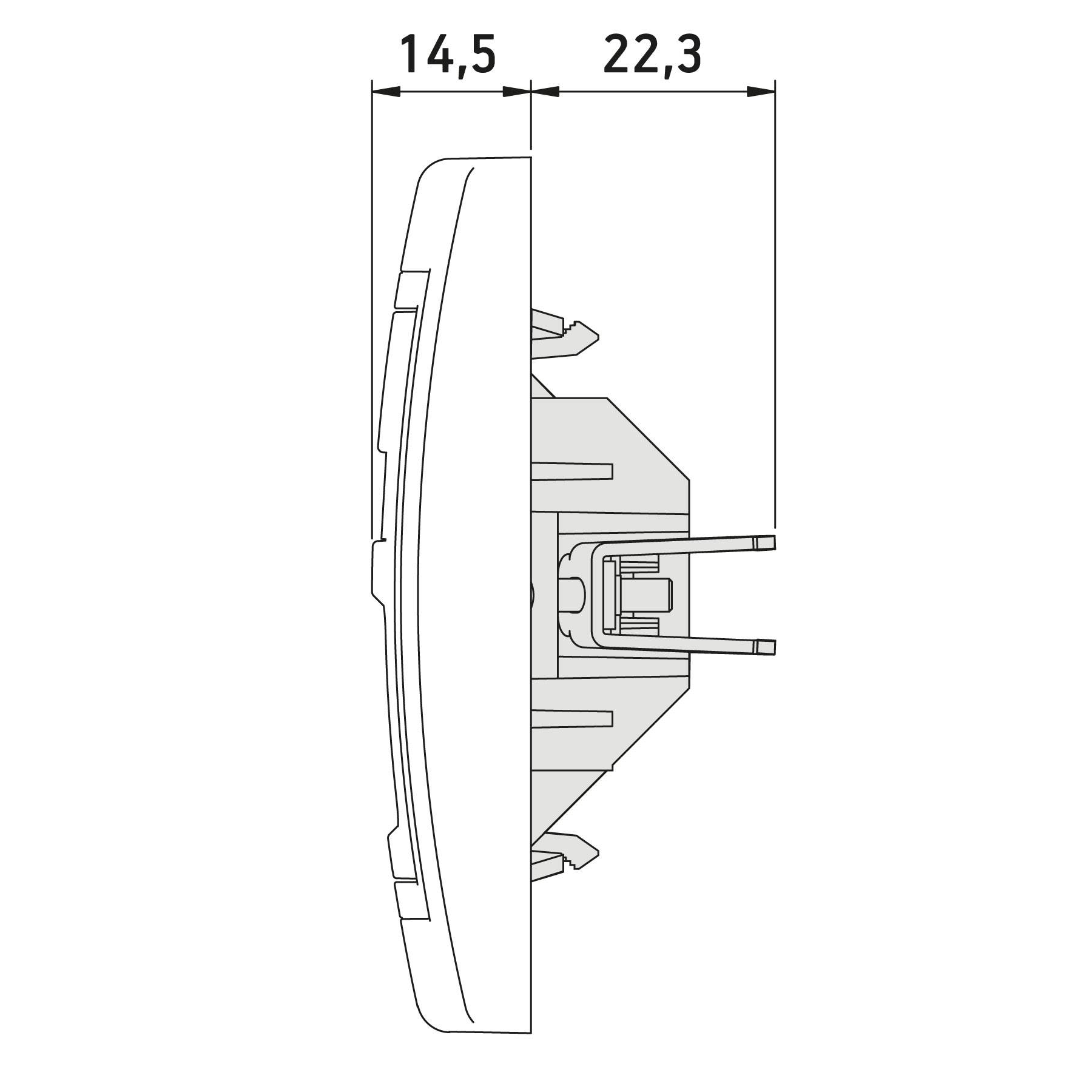 PRESTIGE-Line Unterputz-Datendose 2-fach RJ 45 Cat 6 UTP Keystone-1