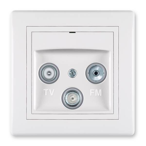 PRESTIGE-Line Unterputz-TV/RF/SAT Antennendose Abschlußdose mit drei Ausgängen